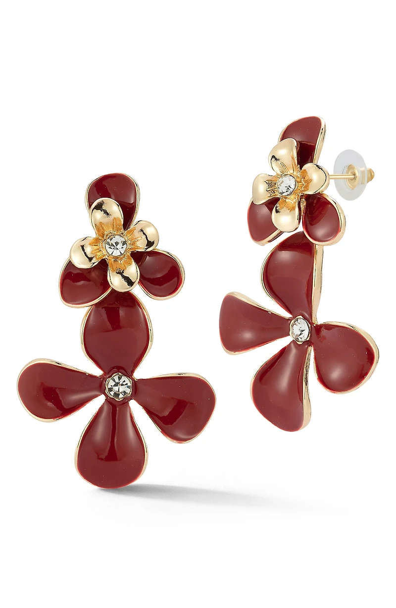 Flower Drop Earrings