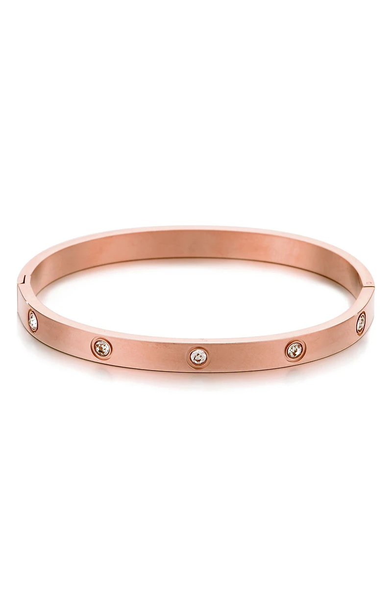 Tarnish Resistant Crystal Bangle Bracelet