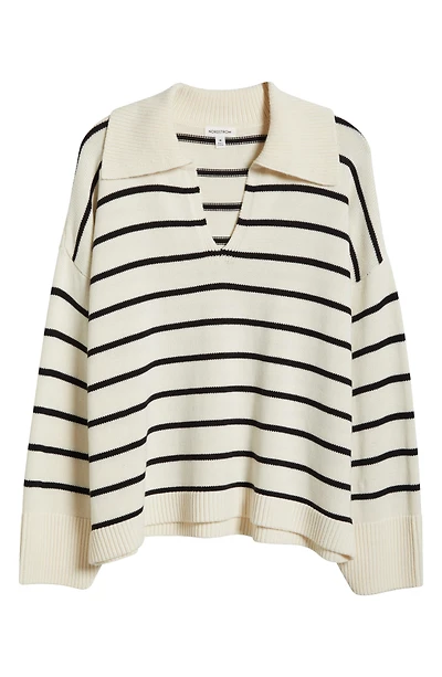 Stripe Cotton & Cashmere Sweater