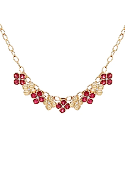 Crystal Cluster Statement Necklace