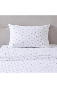 Dolphin Print 200 Thread Count Cotton Percale Sheet Set