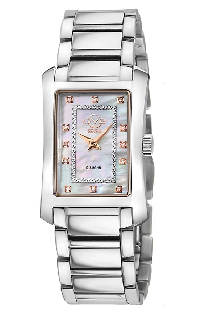 Women's Luino Rectangle Diamond Dial Bracelet Watch, 29.5mm