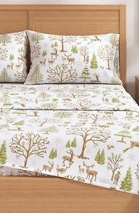 Animal Lodge Cotton Flannel Sheet Set