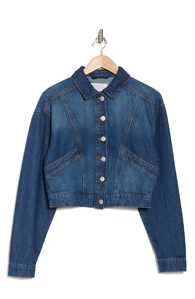 Sanja Crop Denim Shirt Jacket