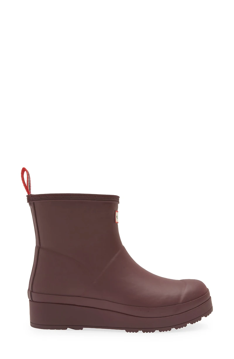 Play Short Faux Shearling Lined Waterproof Rain Boot