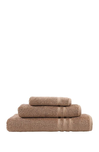 Denzi 3-Piece Towel Set - Latte