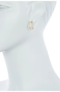 Brass Hoop and Huggies - Set of 3