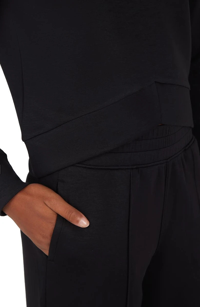 Kids' Scuba Knit Sweatshirt & Wide Leg Pants Set