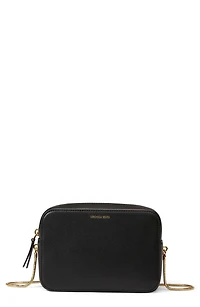 Boxy Chain Leather Crossbody Bag