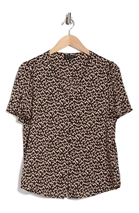 V-Neck Button Top