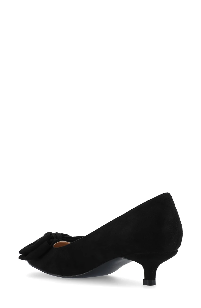 JOURNEE Orana Bow Kitten Heel Pump