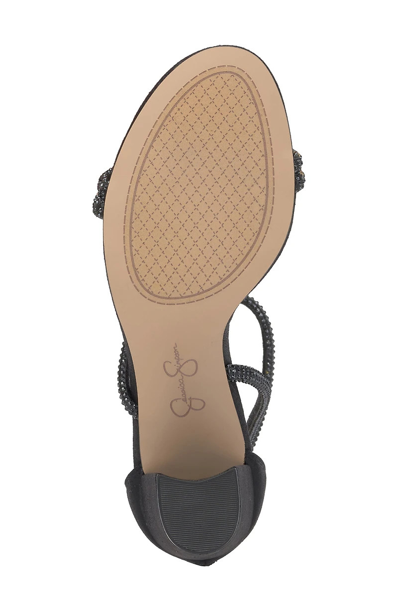 Shiny Ankle Strap Sandal