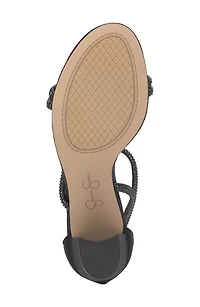 Shiny Ankle Strap Sandal