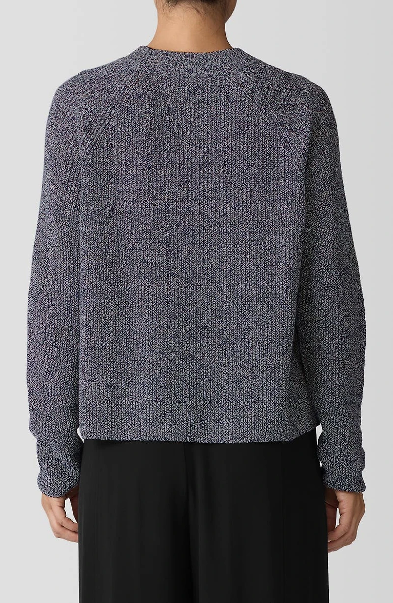 Marled Organic Cotton Blend Sweater
