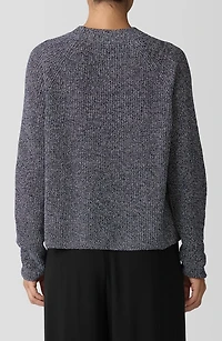 Marled Organic Cotton Blend Sweater