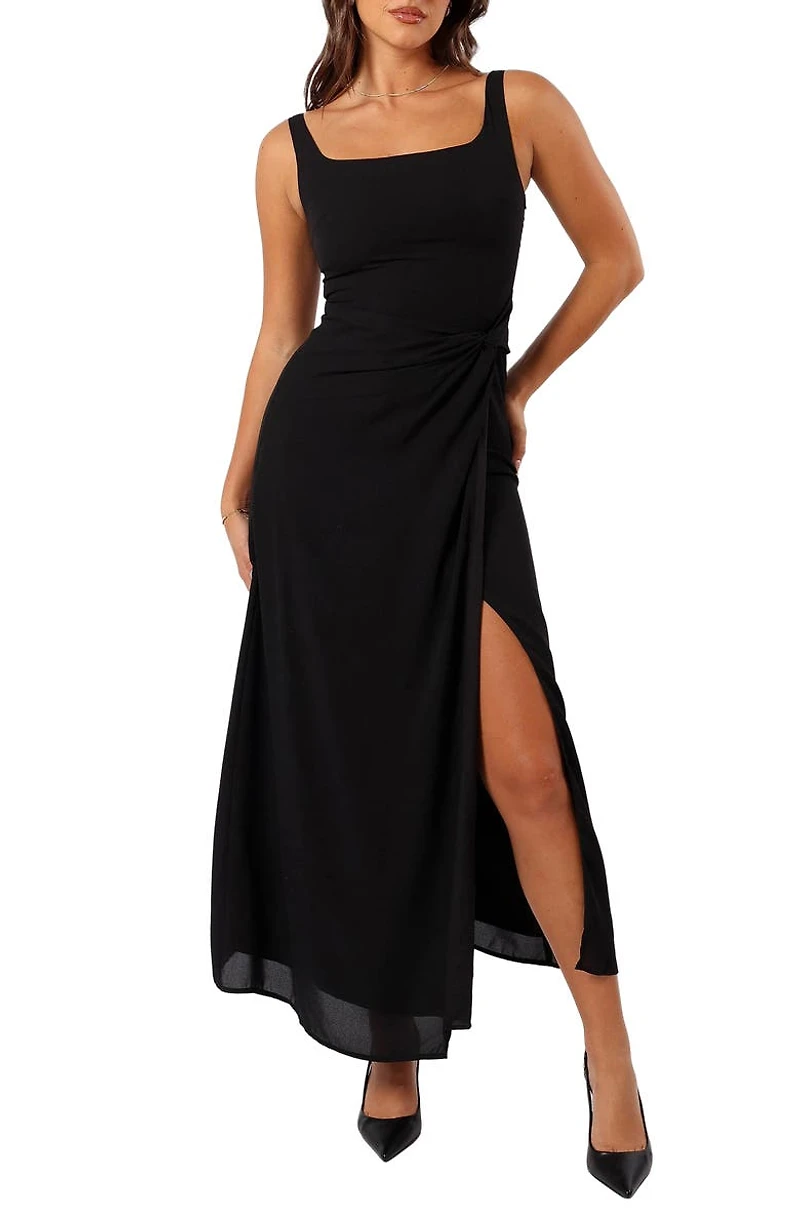 Nadea Wrap Front Sheath Dress