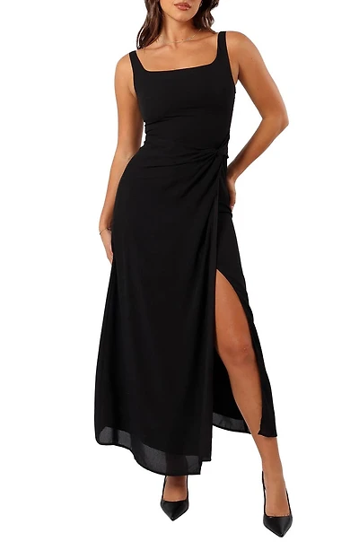 Nadea Wrap Front Sheath Dress