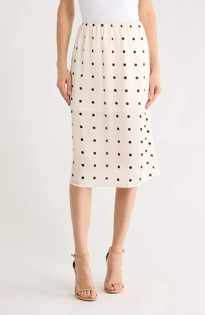 Polka Dot Slip Skirt