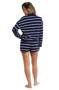Yacht Stripe Cover-Up Top