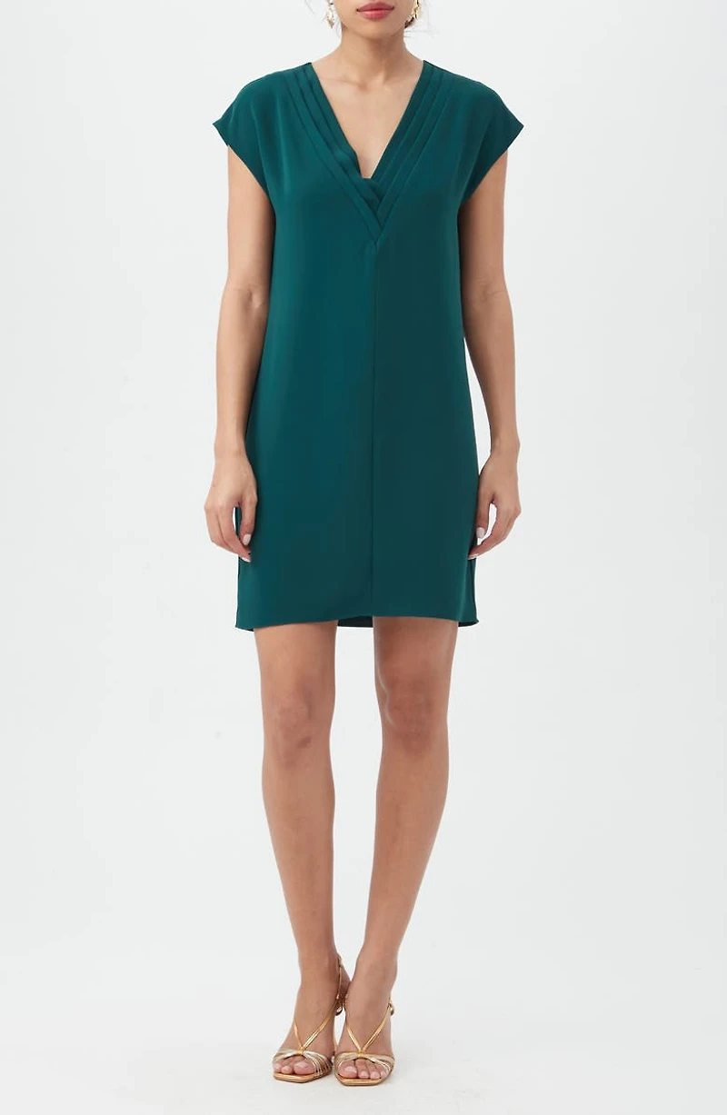 Zula Pleated Shift Dress