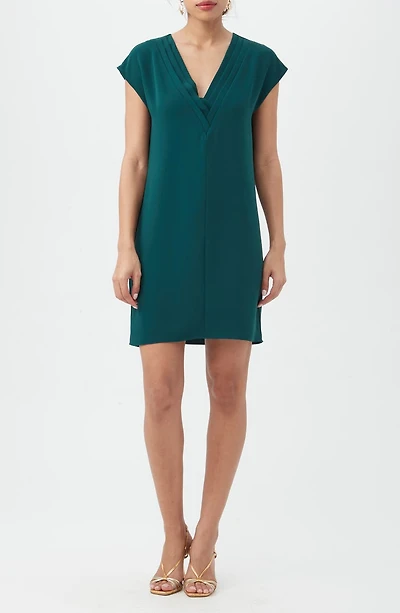 Zula Pleated Shift Dress