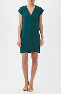 Zula Pleated Shift Dress