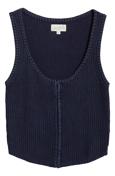 Asher Washed Cotton Sweater Tank