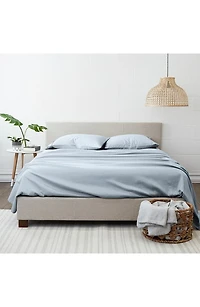 Home Collection Premium Ultra Soft 4-Piece Solid Bed Sheet Set - Light Blue