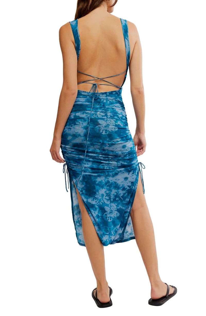 Take Me Away Mesh Midi Dress