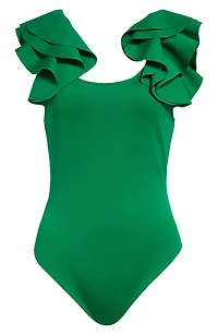Tawny Ruffle Sleeve Bodysuit