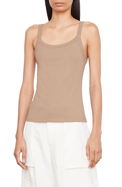 Rib Scoop Neck Tank Top