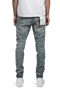 PURPLE Paint Splatter Slim Jeans