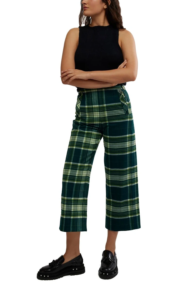 Acadia Plaid Crop Pants
