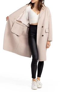 Amnesia Oversized Wool Blend Coat