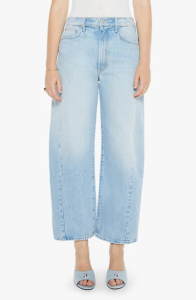 The Full Pipe Flood High Waist Barrel Leg Jeans