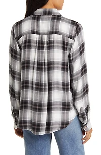 Cloud Plaid Boyfriend Shirt