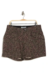 'Ab'Solution High Waist Floral Stretch Cotton Shorts