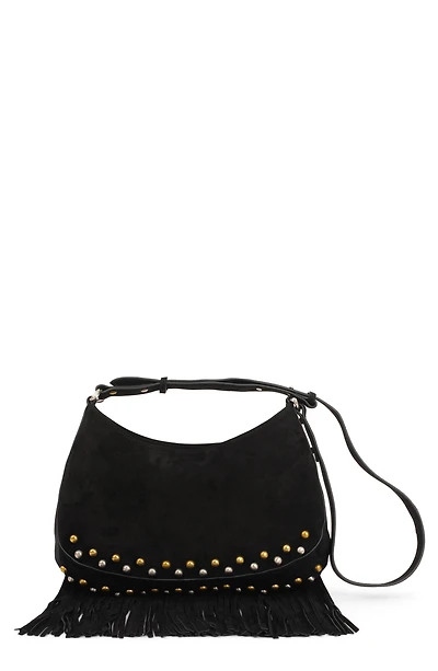 Lyrical Suede Crossbody Bag