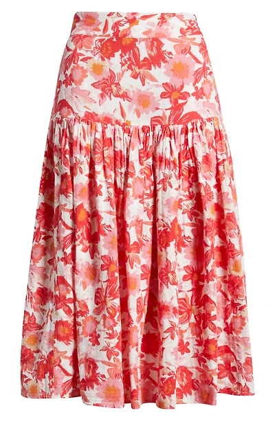 Cotton Gauze Midi Skirt