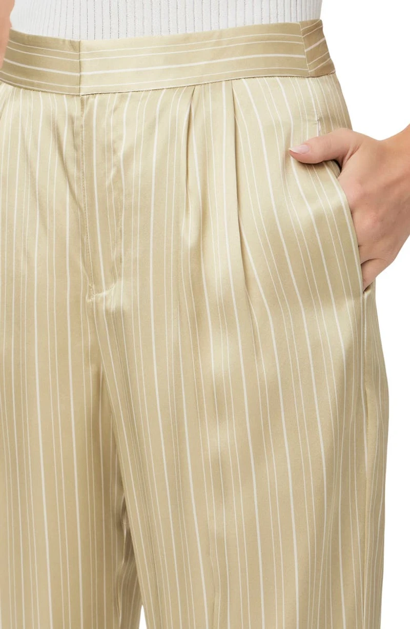 Garrett Stripe Silk Pants