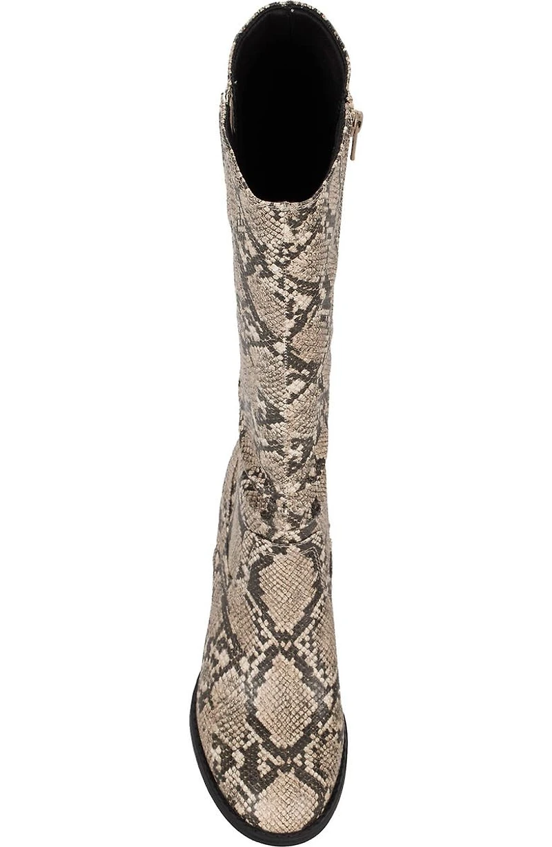 Lilly Tall Snakeskin Embossed Boot