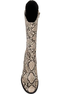 Lilly Tall Snakeskin Embossed Boot