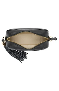 Mia VLOGO Quilted Leather Shoulder Bag