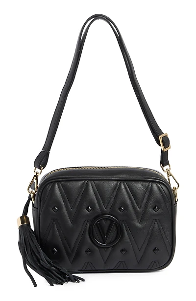Mia VLOGO Quilted Leather Shoulder Bag