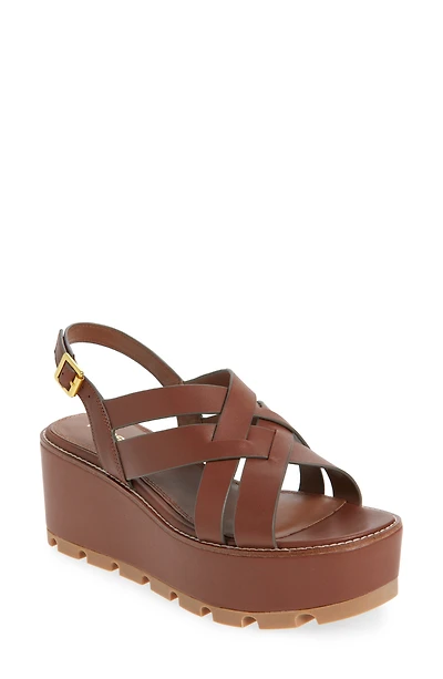 Naomi Slingback Platform Wedge Sandal