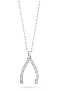 Wishbone Pendant Necklace