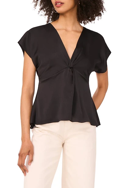 Front Knot Peplum T-Shirt