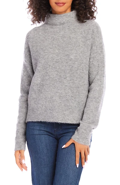 Funnel Neck Bouclé Sweater