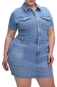 Fit for Success Denim Utility Dress