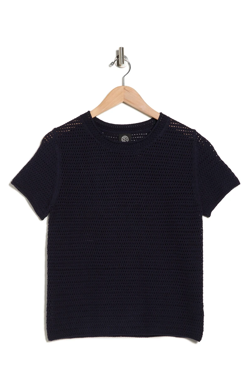 Cotton Short Sleeve Sweater